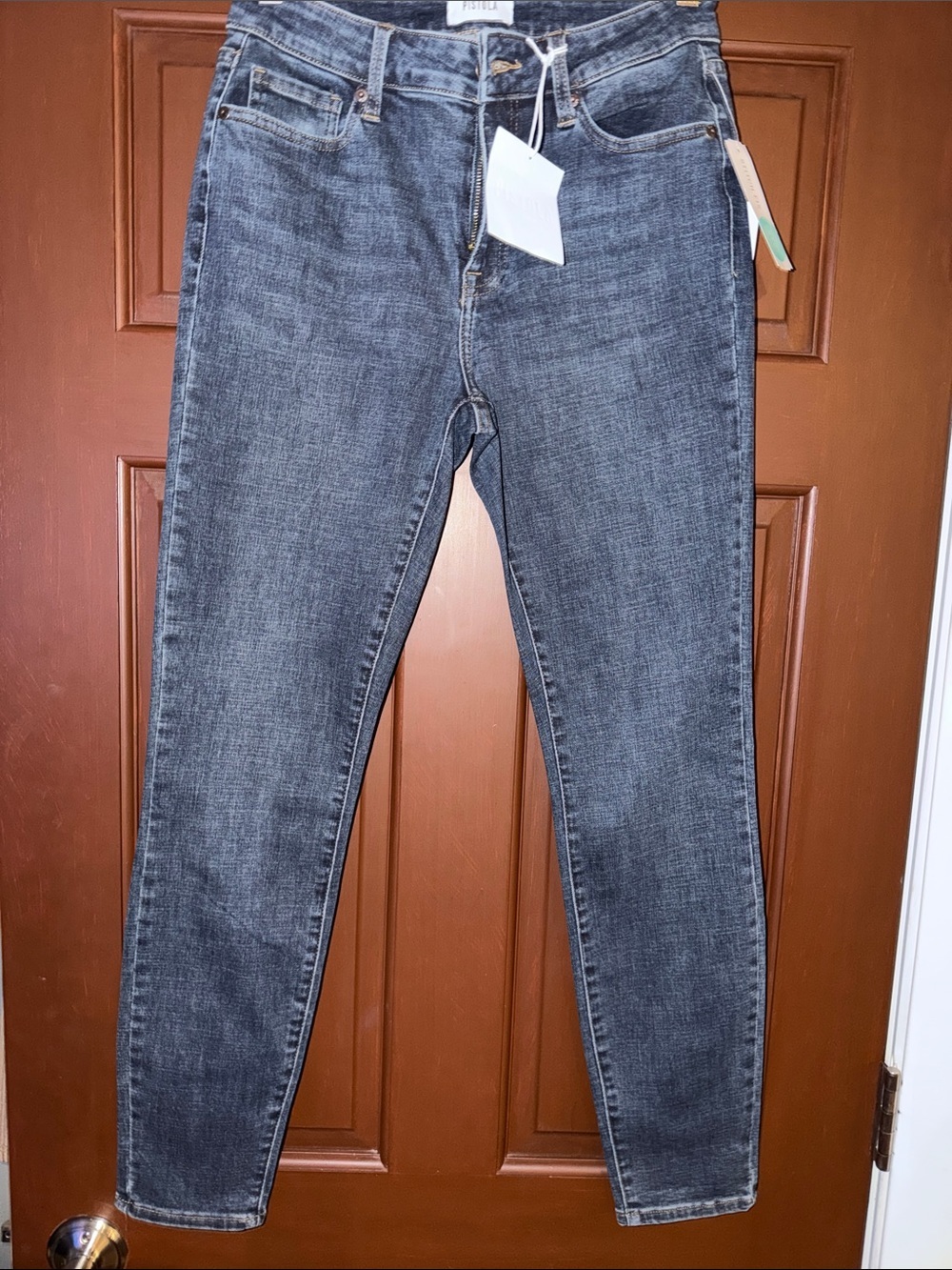 pistola Blue Denim Jeans with White Tag